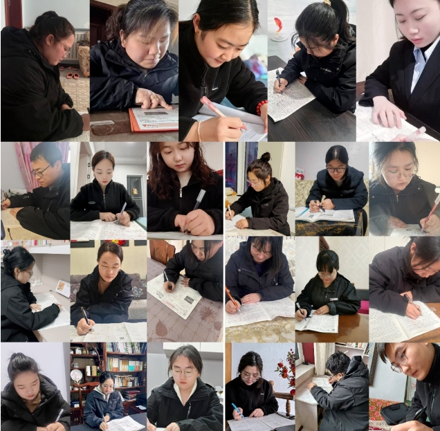 山西桐封技工学校一年级升学班教师寒假苦练内功