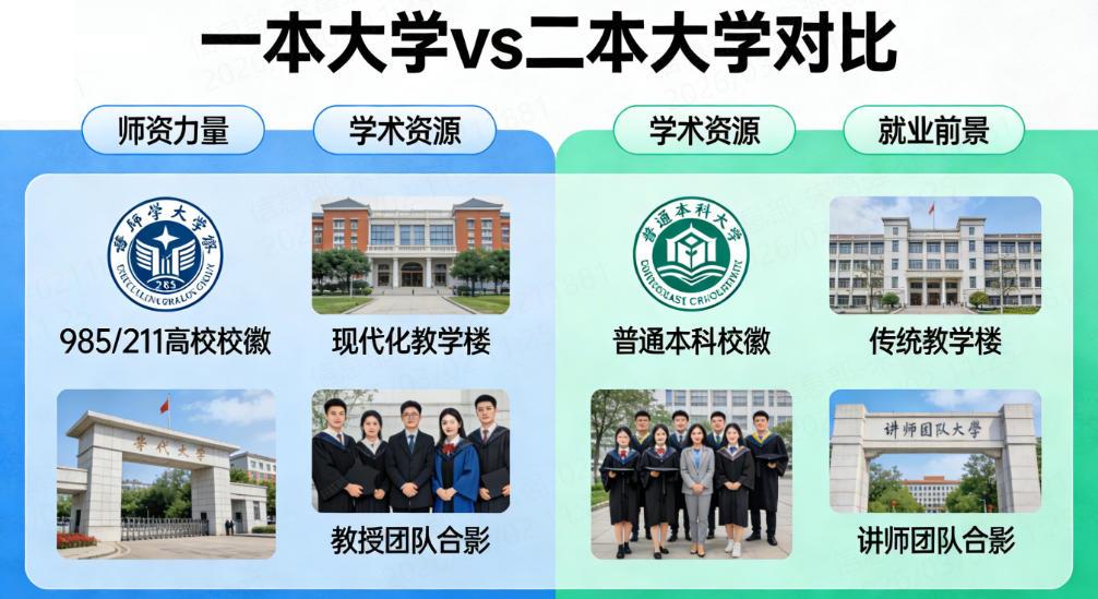 一本vs二本大学的区别有哪些？